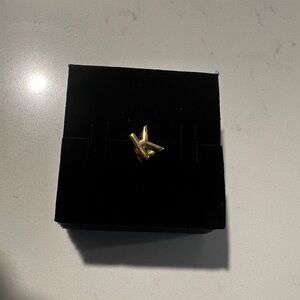 Gold Initial K Charm Pandora